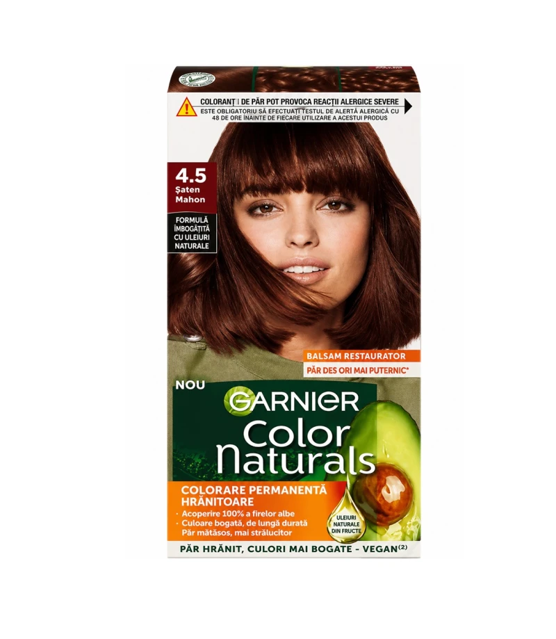 Garnier color naturals vopsea par 4.5 saten mahon 